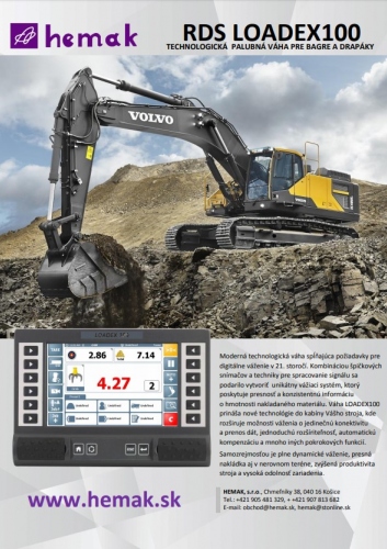 RDS LOADEX100 - Commercial & technological scale for excavators and grapples