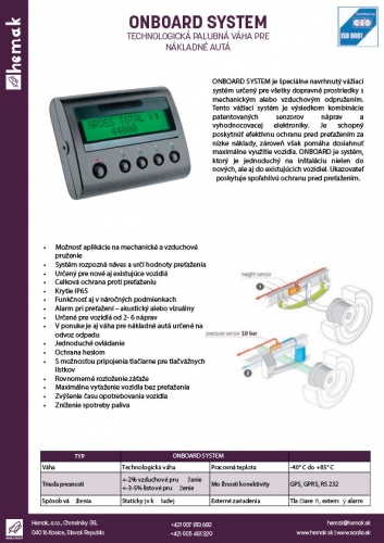 ONBOARD SYSTEM